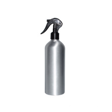 New design 500ml cosmetic packaging bottle aluminum bottle with mini trigger sprayer